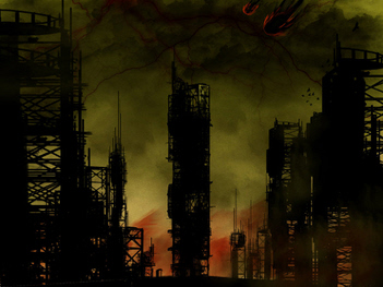 destroyed city by Damien 6160 - http://damien6160.deviantart.com/art/destroyed-city-130542532