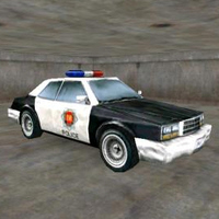 Police Car Low Poly Model