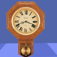Wall Clock Low Poly 3D model