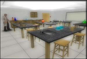 Back to School - chemistry lab for 3D games