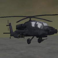 Helicopter Low Poly Game Model