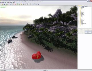 Leadwerks Engine - Sandbox Editor beach scene
