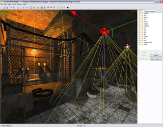 Leadwerks Engine - Sandbox Editor indoor scene