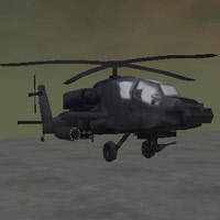 Apache Helicopter 3D Model