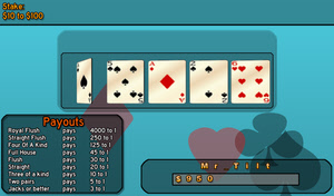 Tilted poker for Netbooks