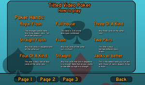 Tilted poker