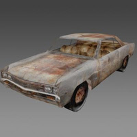 3D Rusty Car